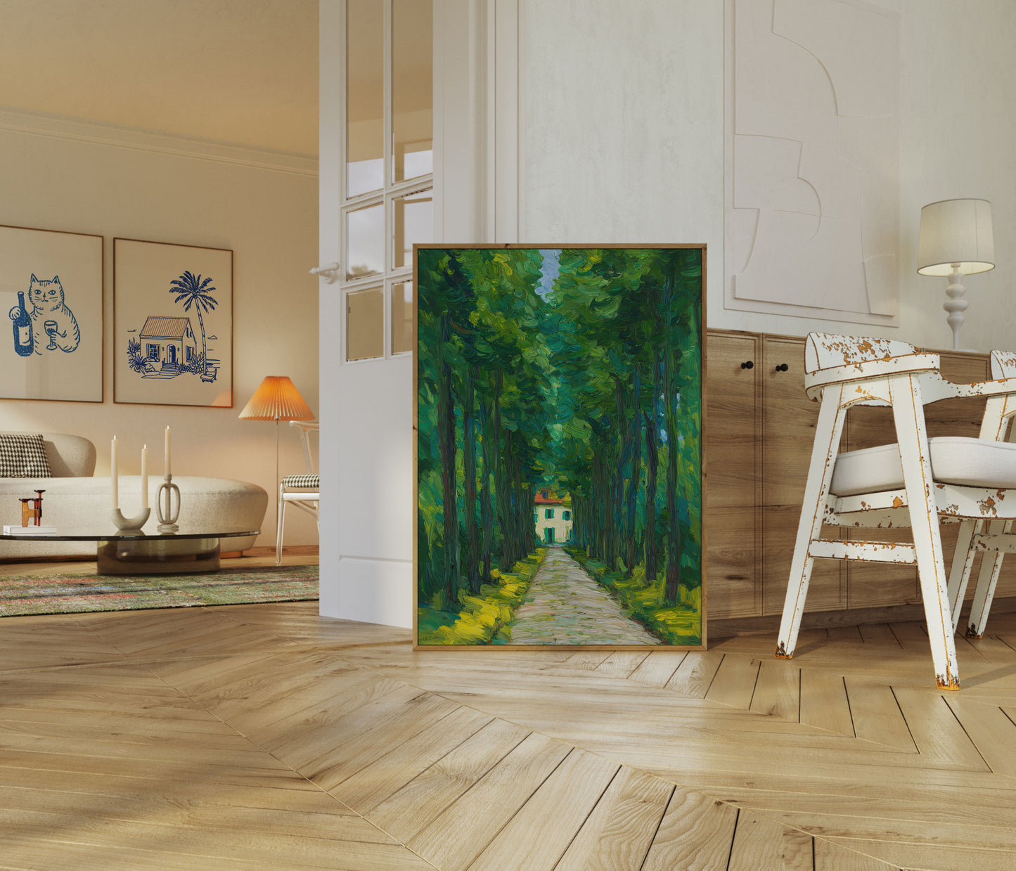 Emerald Forest Path Poster