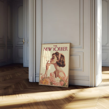 Elegant Smoker New Yorker Poster