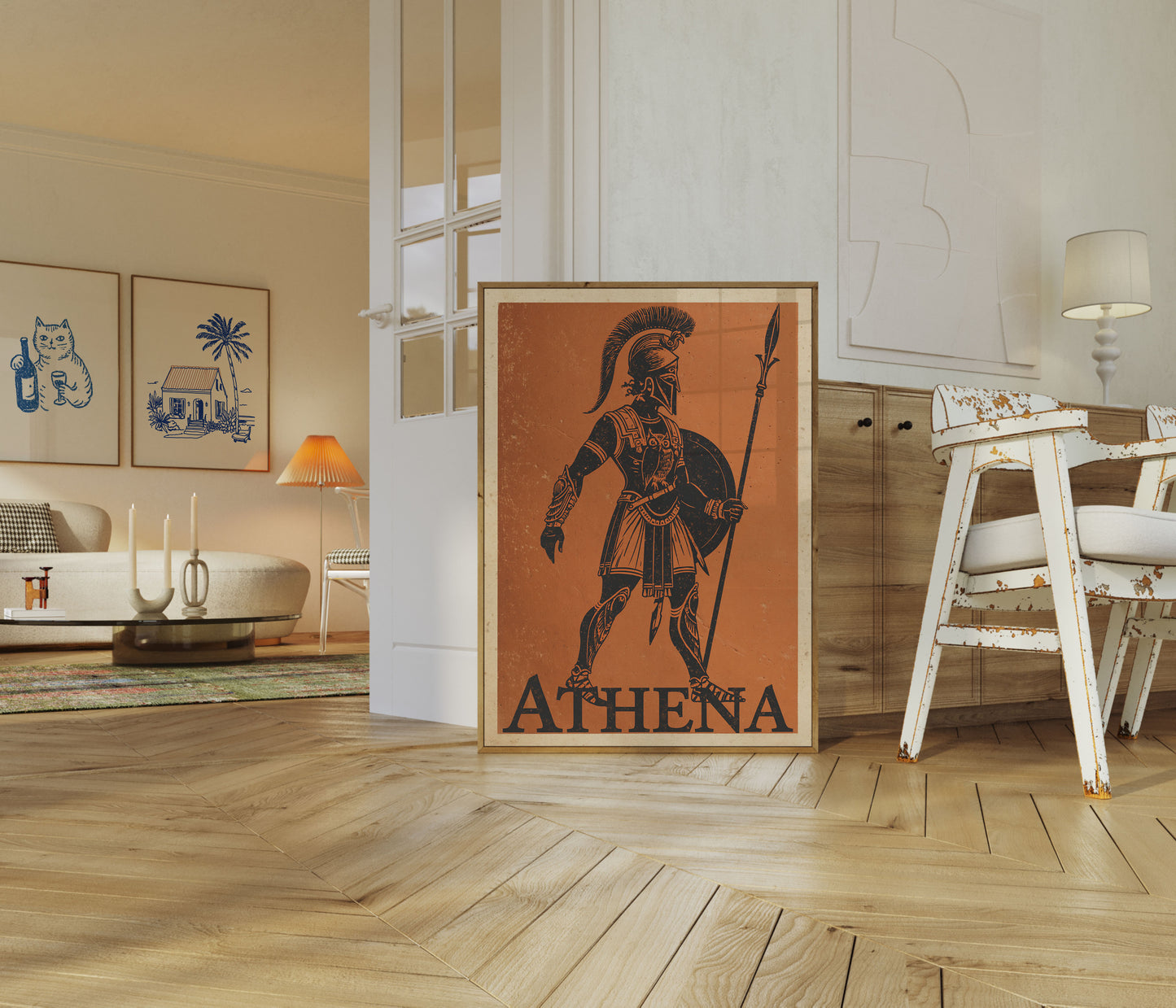 Athena Griechische Göttin Kriegerin Poster