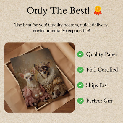 Royal Chihuahua Elegance Poster