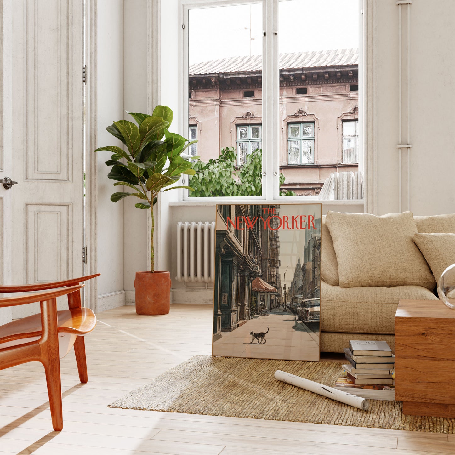 New York City Street Cat Poster