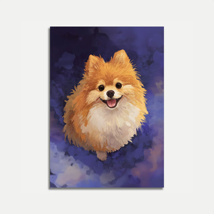 Fluffy Pomeranian Smile Poster