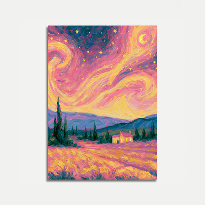 Nachtlandschaft Poster