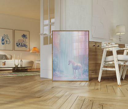 Poster Sogno di Unicorno Pastello
