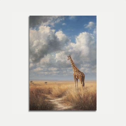 Serene Giraffe Savanna Poster