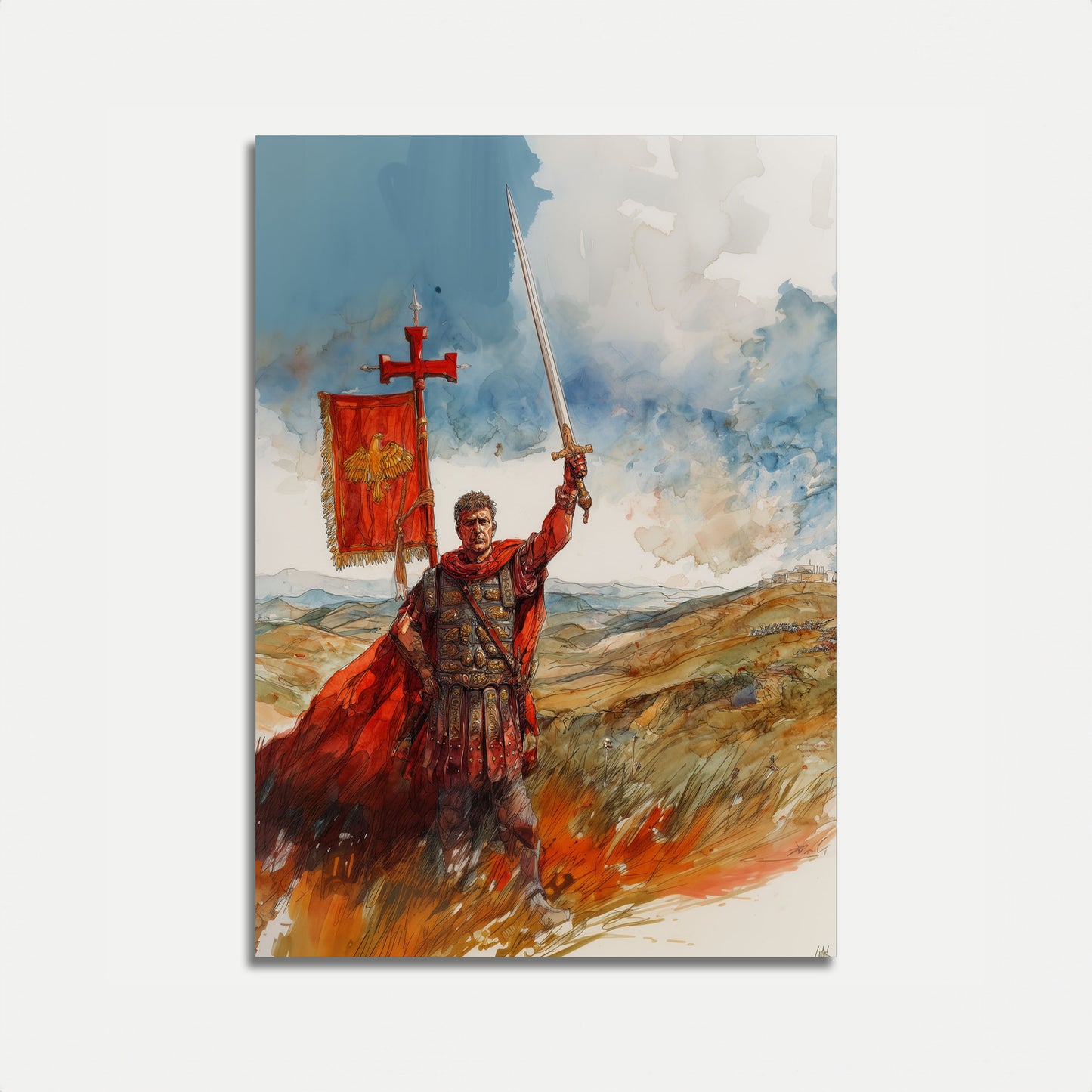 Triumphant Roman Legion Commander Poster