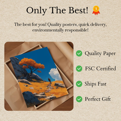 Autumn Mountain Trail Poster