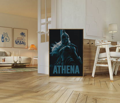 Athena Greek Goddess Warrior Poster