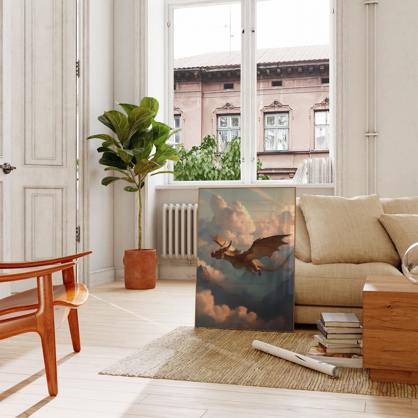 Soaring Dragon Mountain Realm Poster