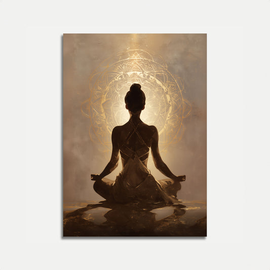 Spiritual Meditation Lotus Poster