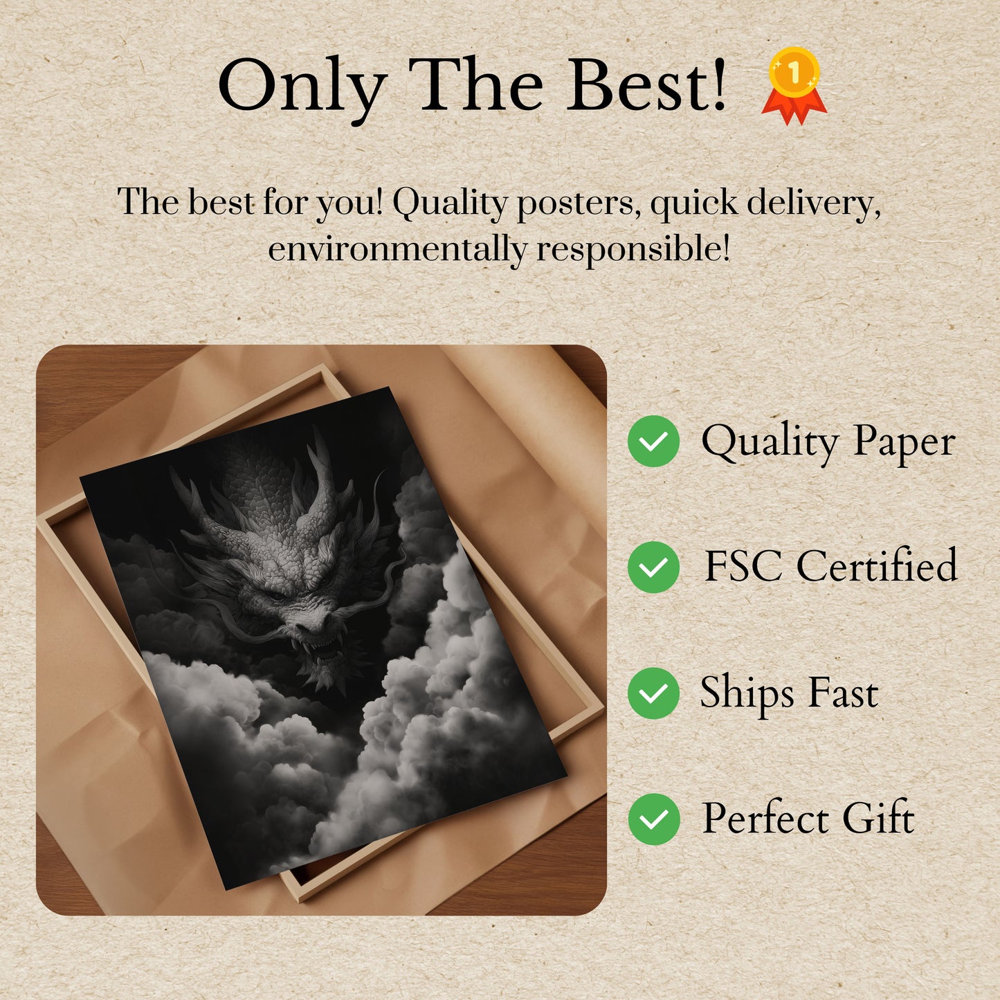 Póster del Dragón Nube Místico