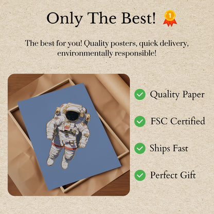 Cosmic Explorer Spacewalk Poster