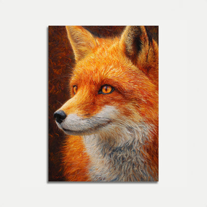 Golden Fox Portrait Poster