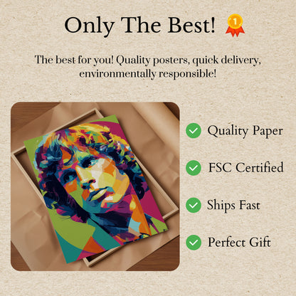 Živoucí Legenda Rocku Jim Morrison Plakát