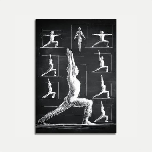 Yoga-Pose-Studienposter