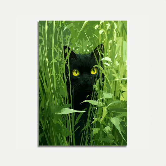 Emerald Gaze Cat Poster