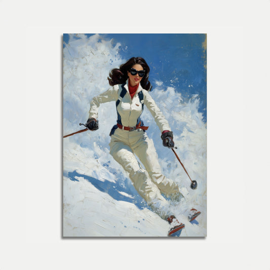 Eleganter Skipistenglanz Poster