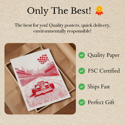 Monaco Grand Prix Racing Poster