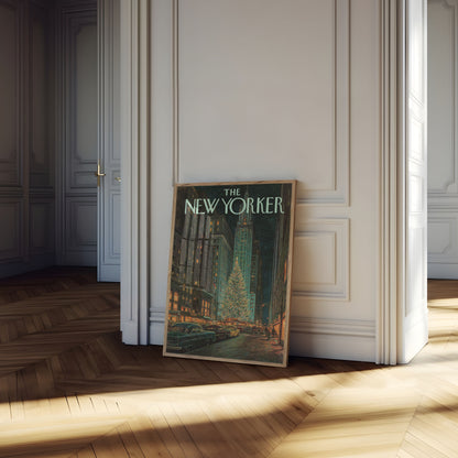 New York Christmas Night Poster