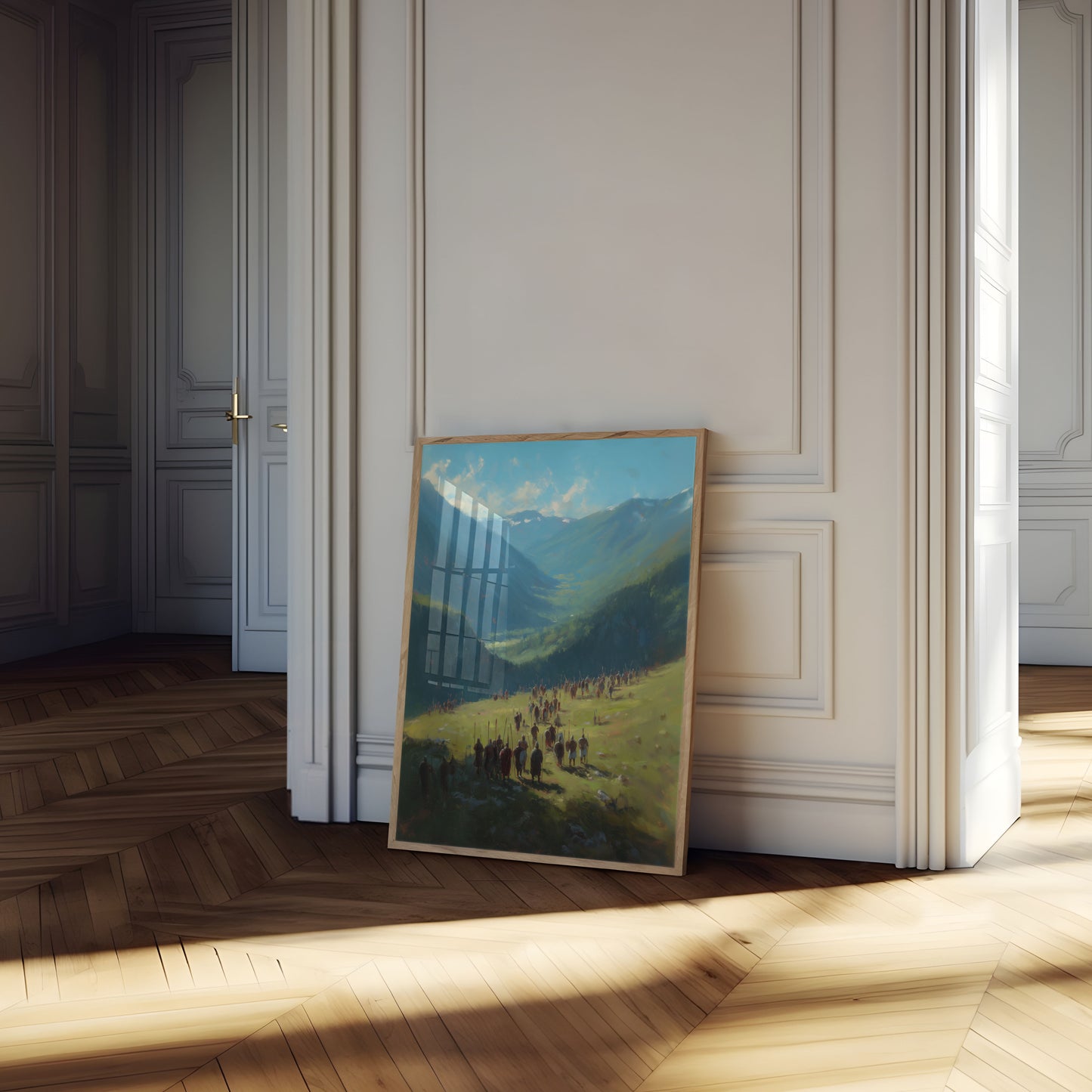 Oude Krijgers Bergvallei Poster