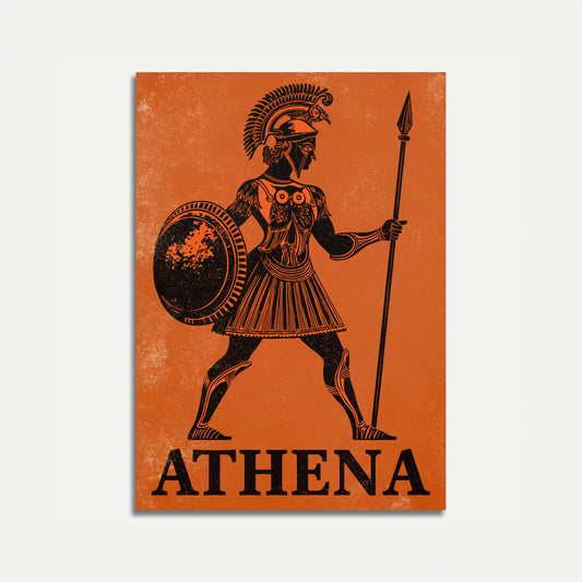 Athena Greek Goddess Warrior Poster