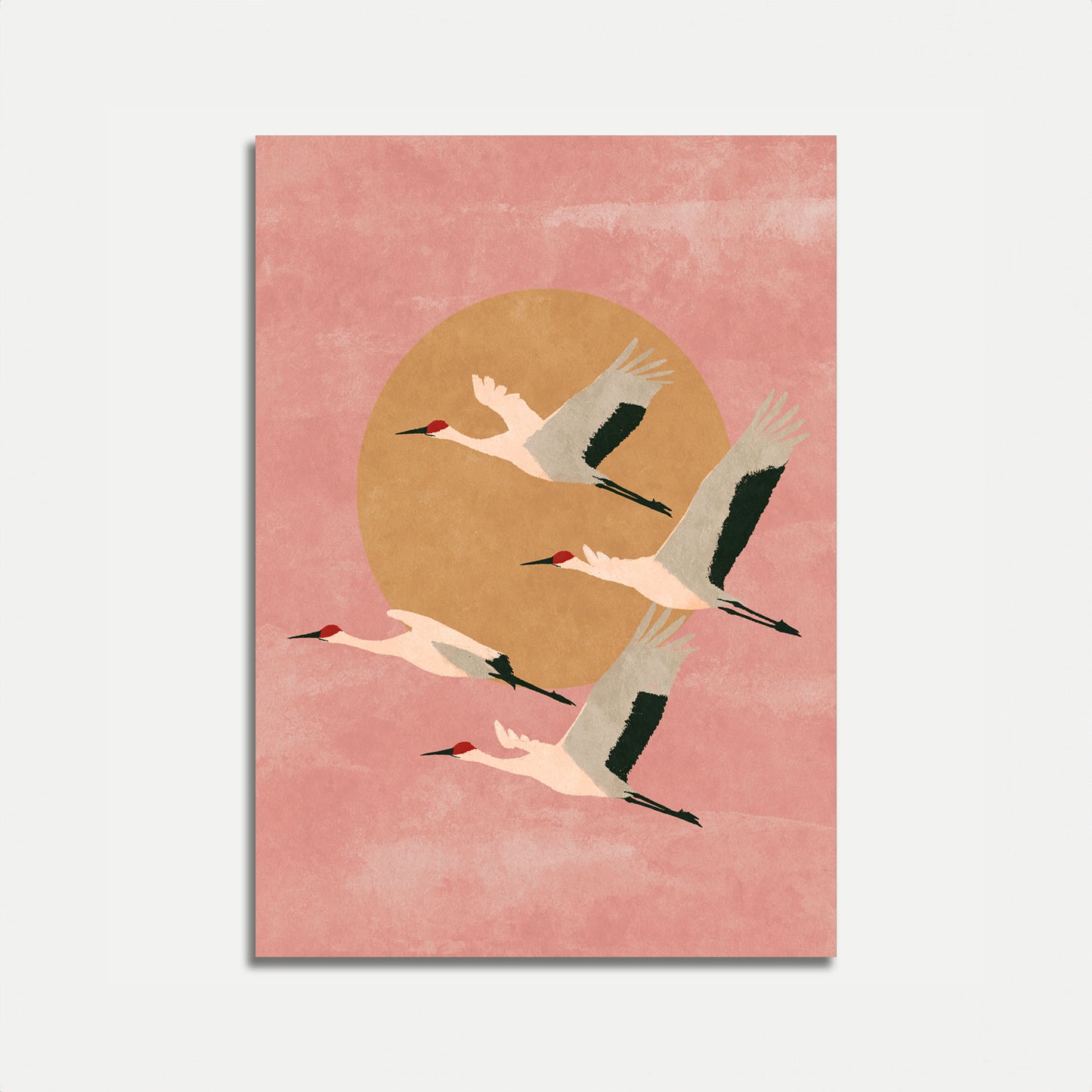 Poster: Gru con Tramonto