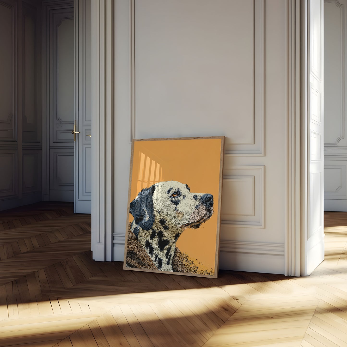 Dalmatian Dog Profile Poster