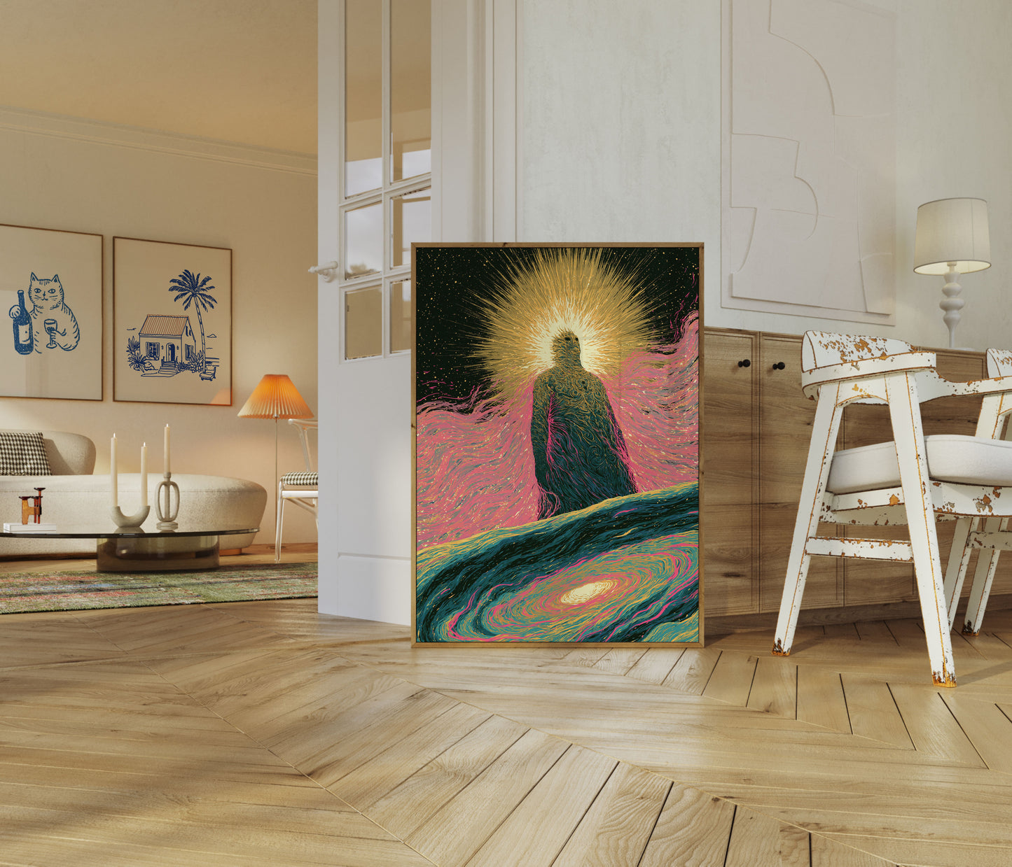 Cosmic Eagle Mystical Wings Poster