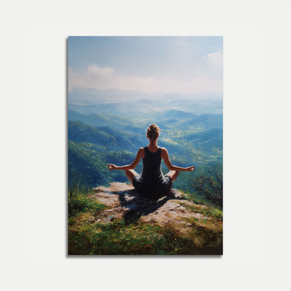 Mountain Meditation Serenity Poster