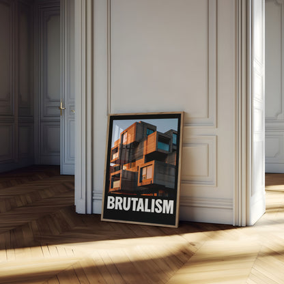 Bold Brutalist Architecture Poster