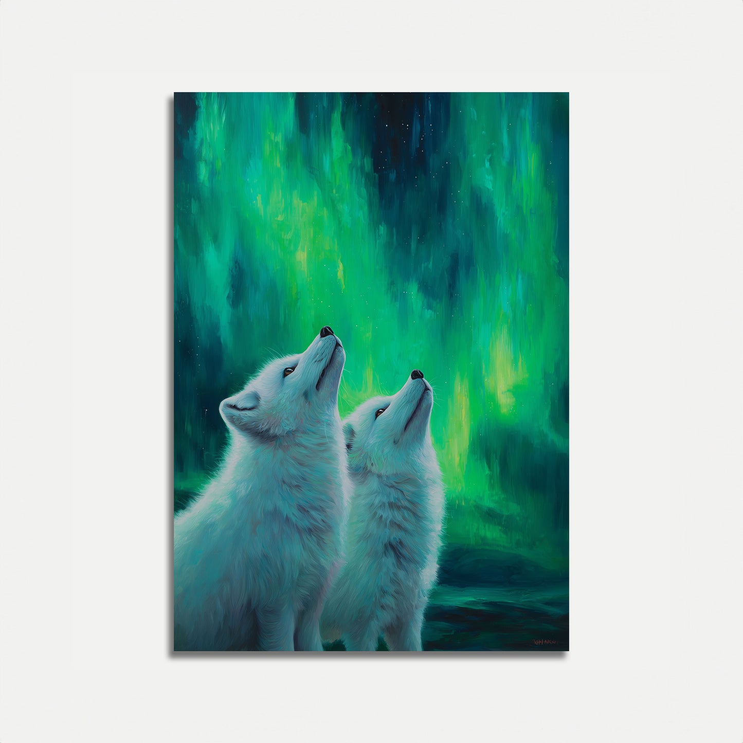 Ulve hyler til Nordlys plakat