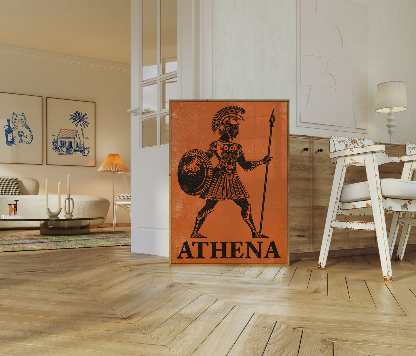 Athena Greek Goddess Warrior Poster