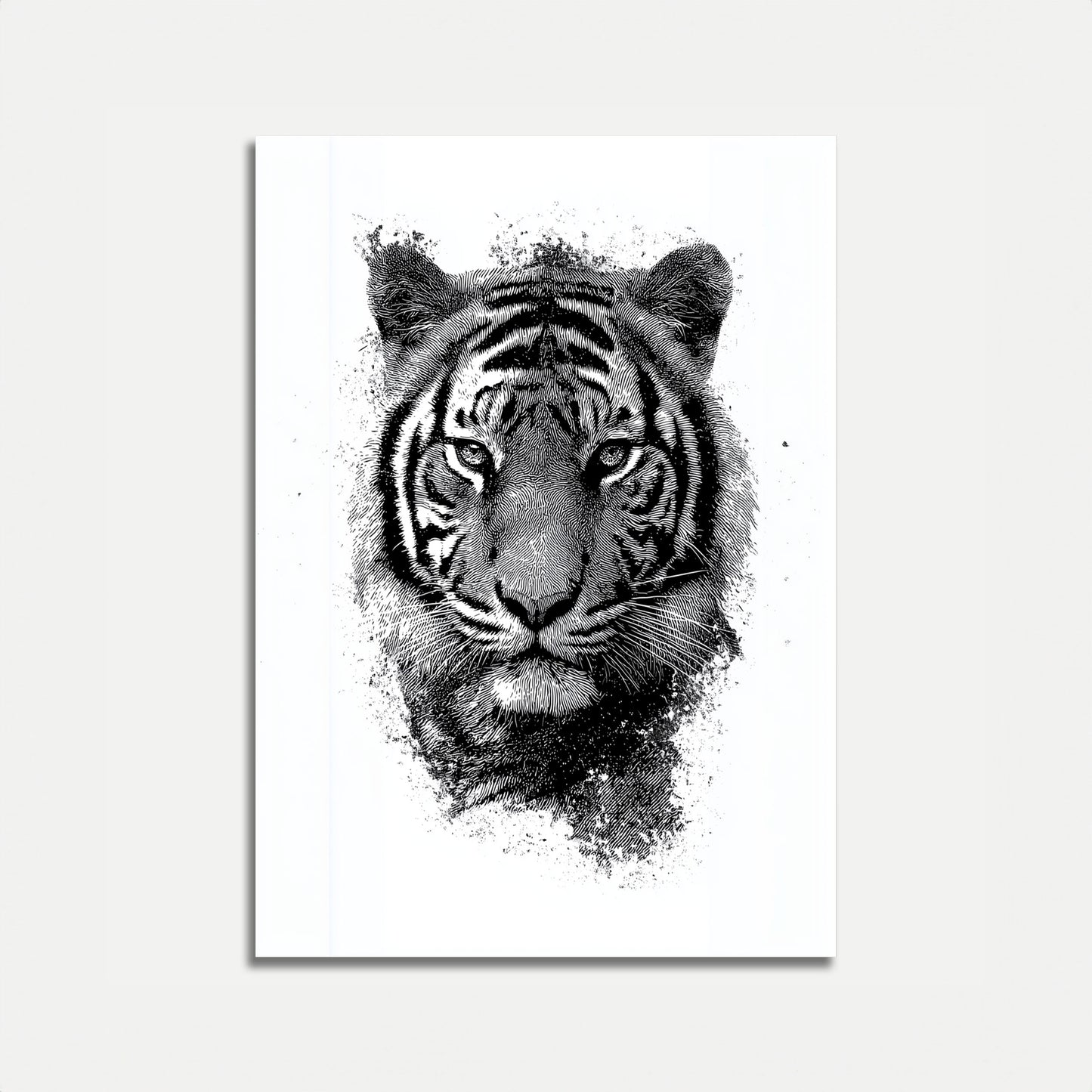 Intense Tiger Sketch Poster