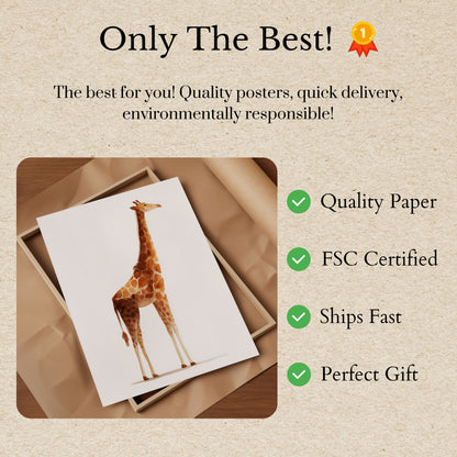 Gentle Giant Giraffe Poster