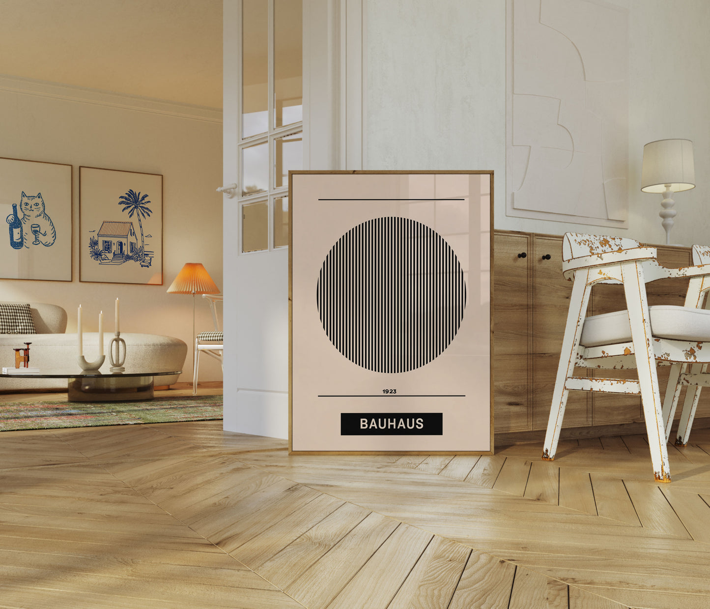 Geometric Bauhaus Minimalist Poster