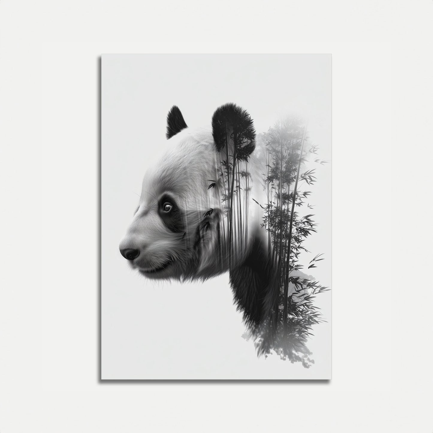 Panda Bamboo Forest Portrait Poster