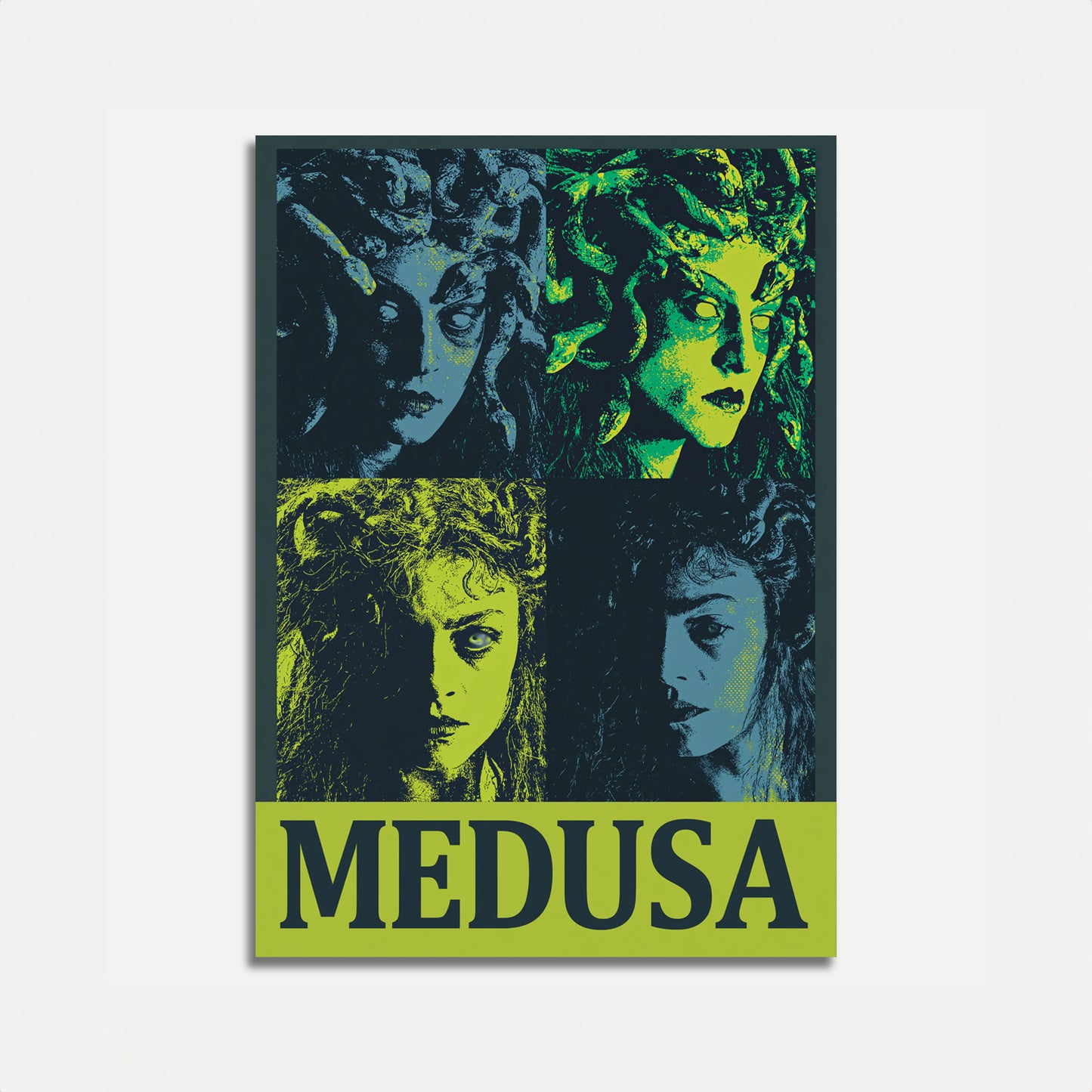 Medusa Mytologisk Portræt Plakat