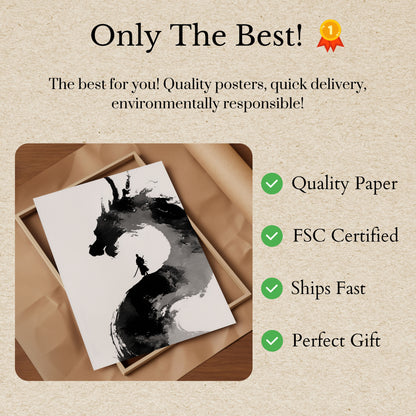 Samurai Dragon Spirit Poster