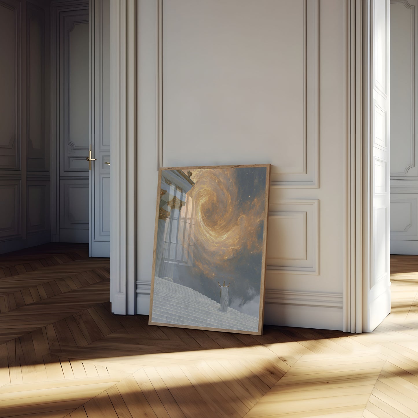 Guddommelig Opstigning Klassisk Arkitektur Plakat