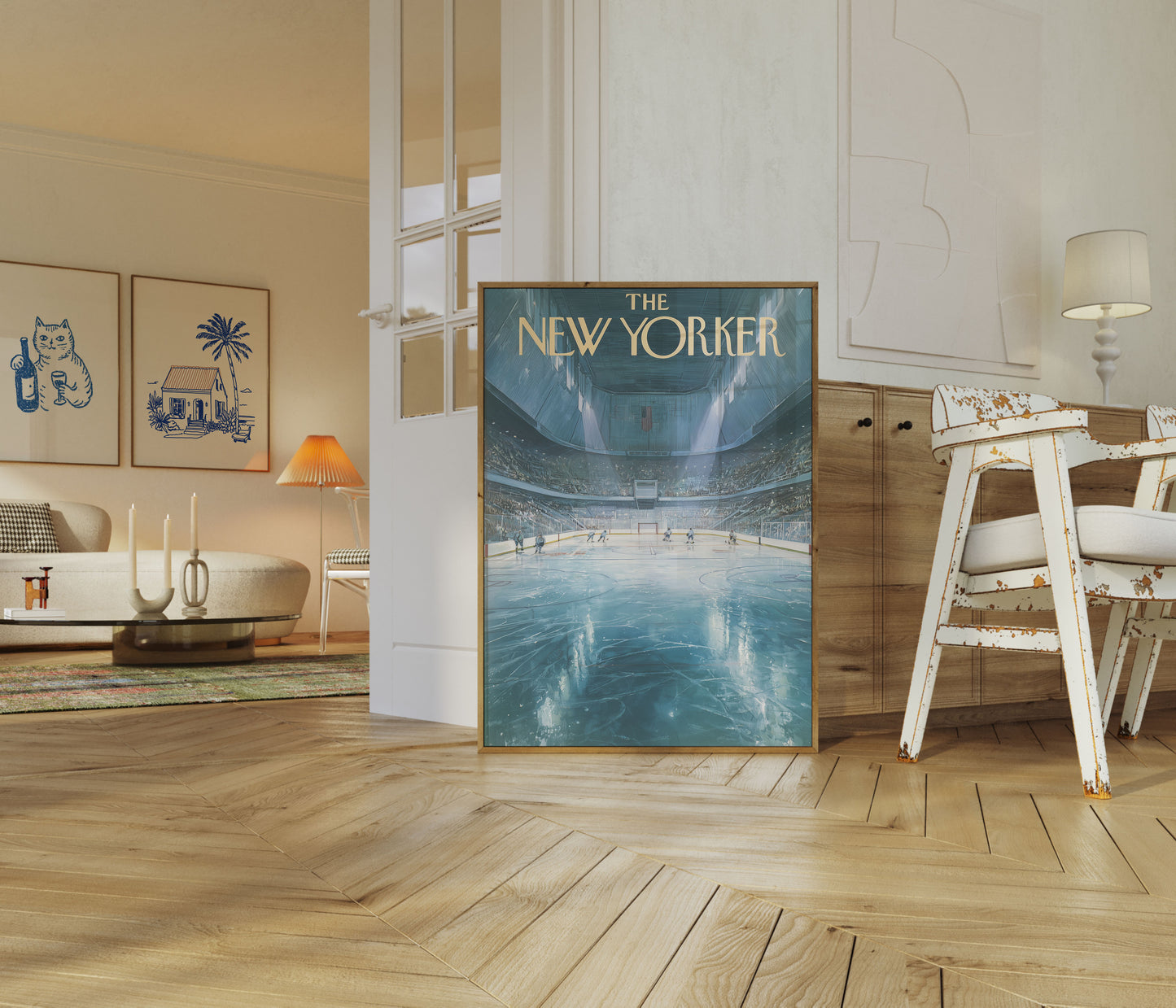 Frozen Arena: New Yorker Hockey Poster