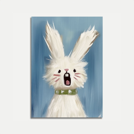 Screaming Fluffy Bunny Poster