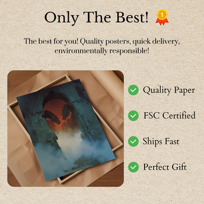 Drachen am Schlosstor Plakat