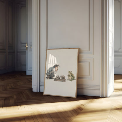 Poster Schaakwedstrijd Kikkerprins