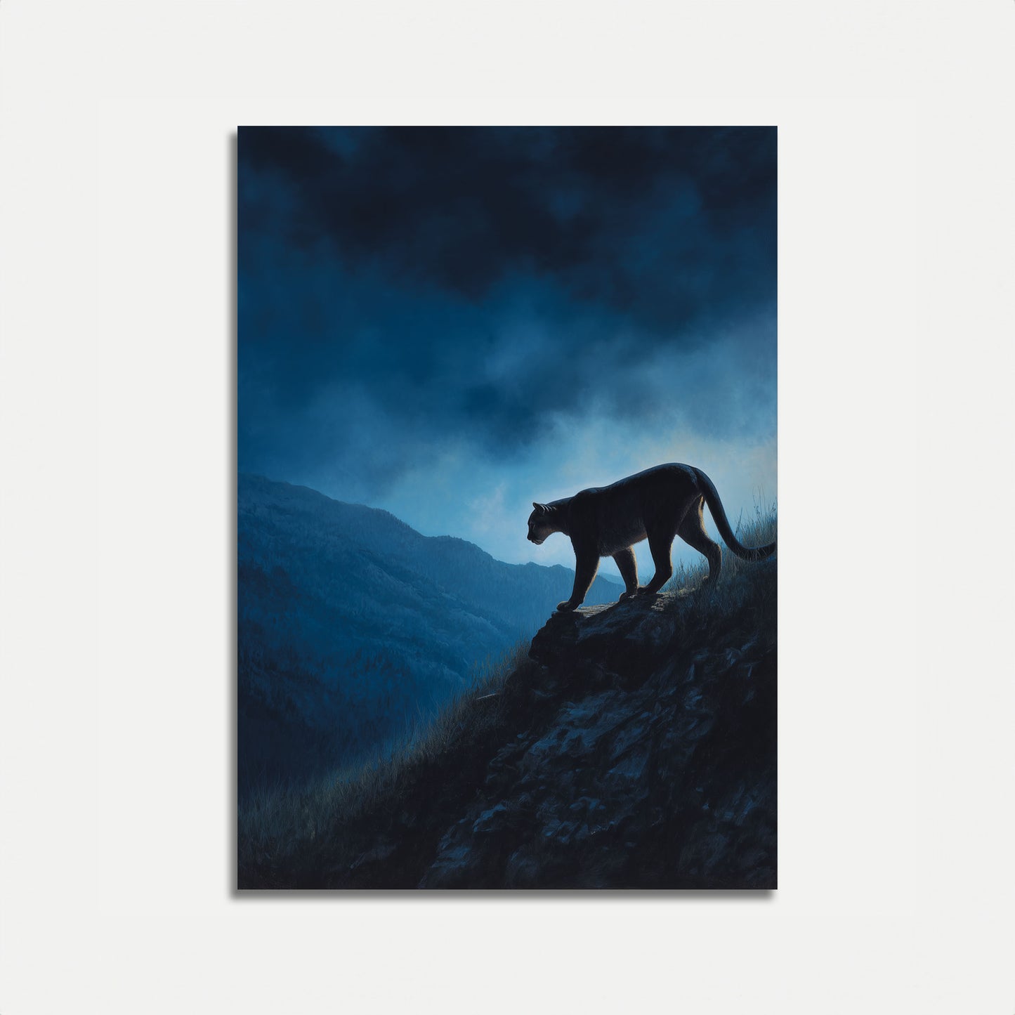 Mountain Lion at Dawn Poster