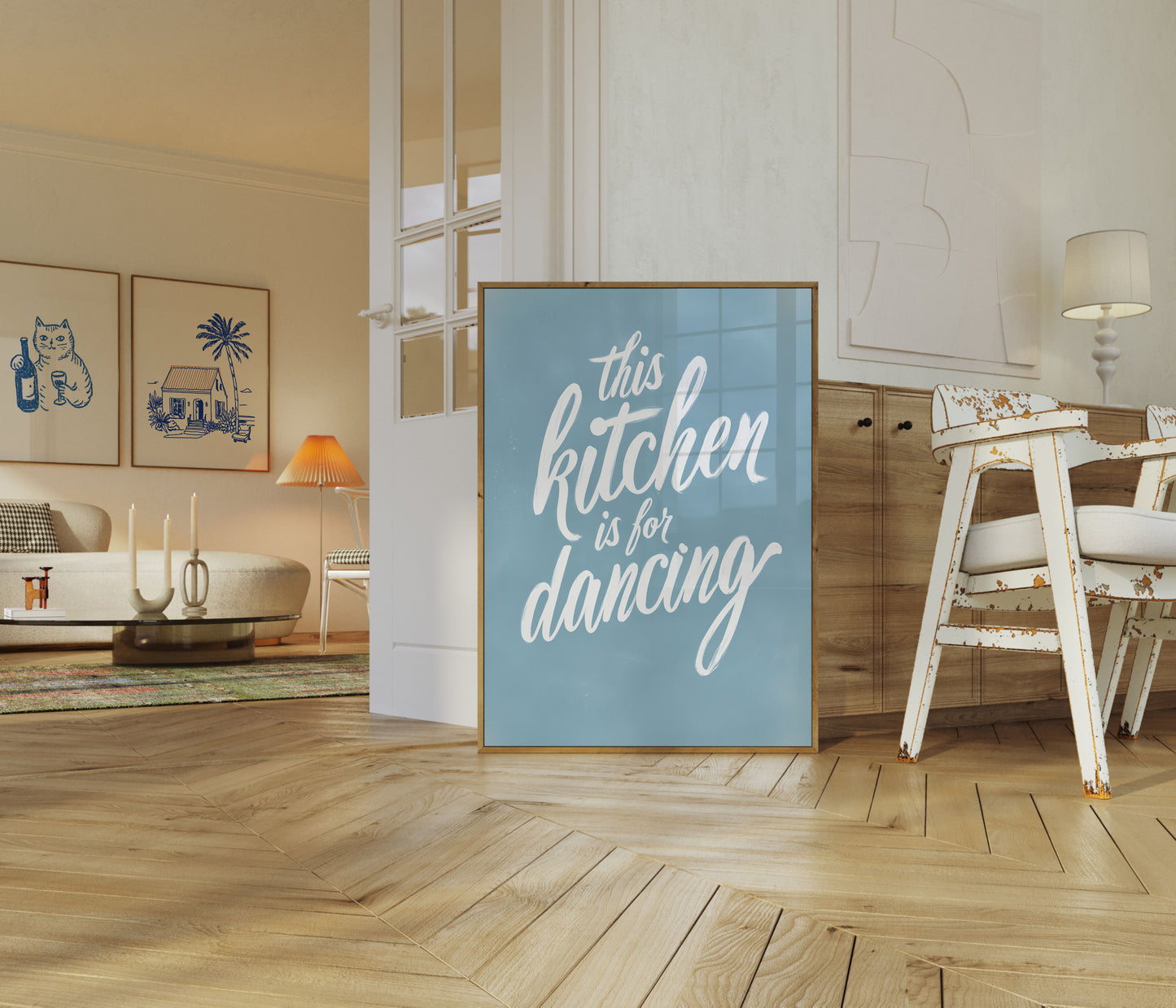 Kitchen Dancing Fun Poster