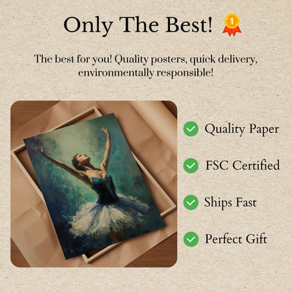 Graceful Ballet Dancer Poster
