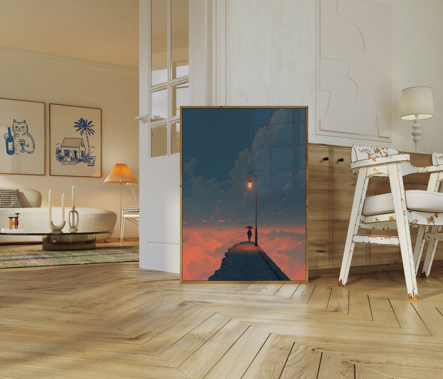 Solitude Above the Clouds Poster