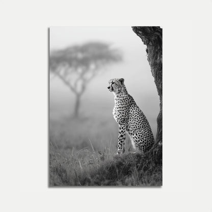 Póster de safari de guepardos majestuosos