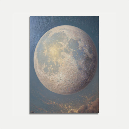 Cosmic Lunar Surface Poster