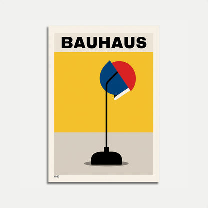 Bauhaus Lamp Design Poster